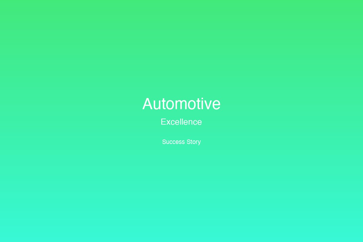 Automotive Excellence